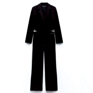NWT- ZARA Blazer Jumpsuit with Wide Leg Pants